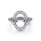 925 Sterling Silver Bujukan and White Sapphire Ladies Ring