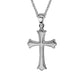 Notched Cross Necklace