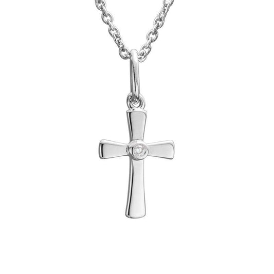 Cross Necklace With Diamond