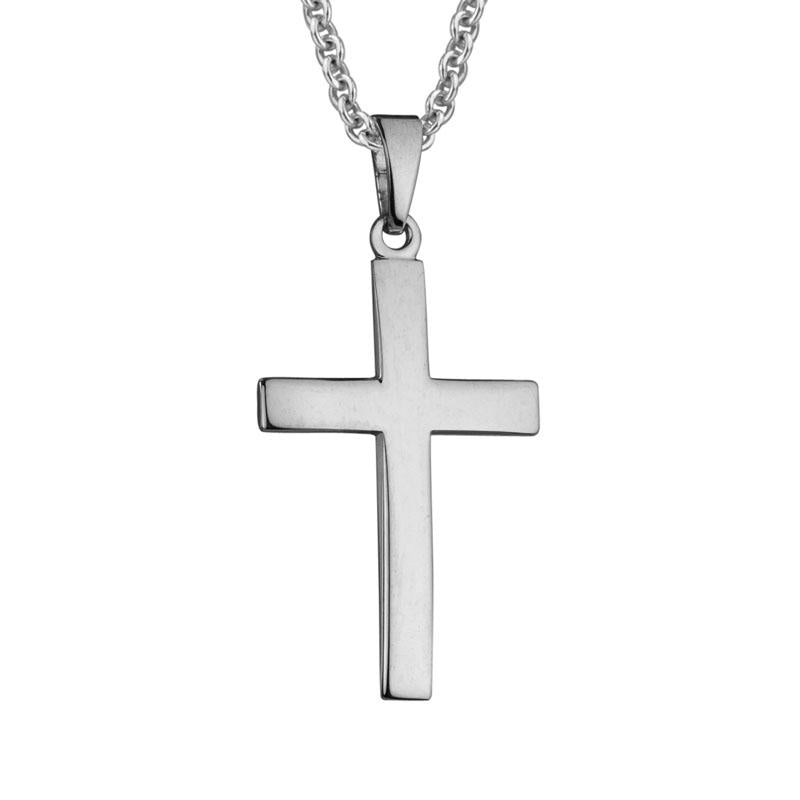 Contour Cross Necklace