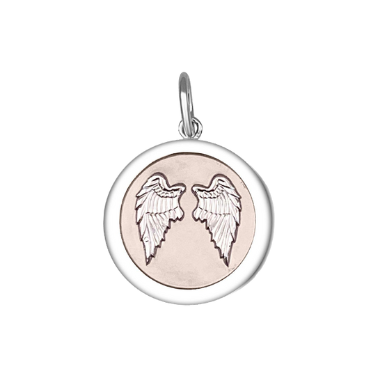 LOLA 19mm Angel Wings Heart Pendant