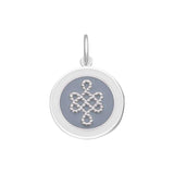 LOLA 19mm Mother &amp; Daughter Pale Gray Pendant