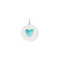 15mm Heart Turquoise Pendant