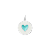 15mm Heart Turquoise Pendant