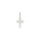 Shell Pearl Cross Charm