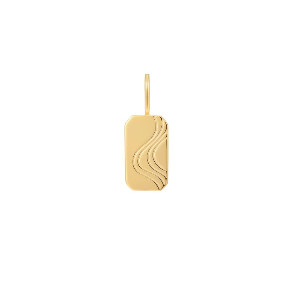 Wave Tag Charm
