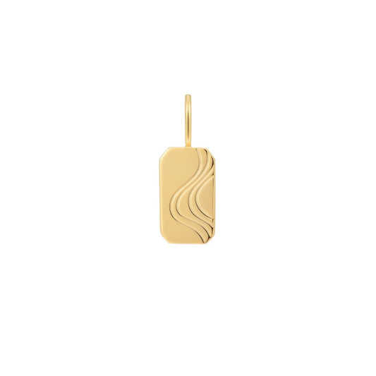 Wave Tag Charm