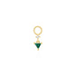 Sparkle Drop Green Earring Charm