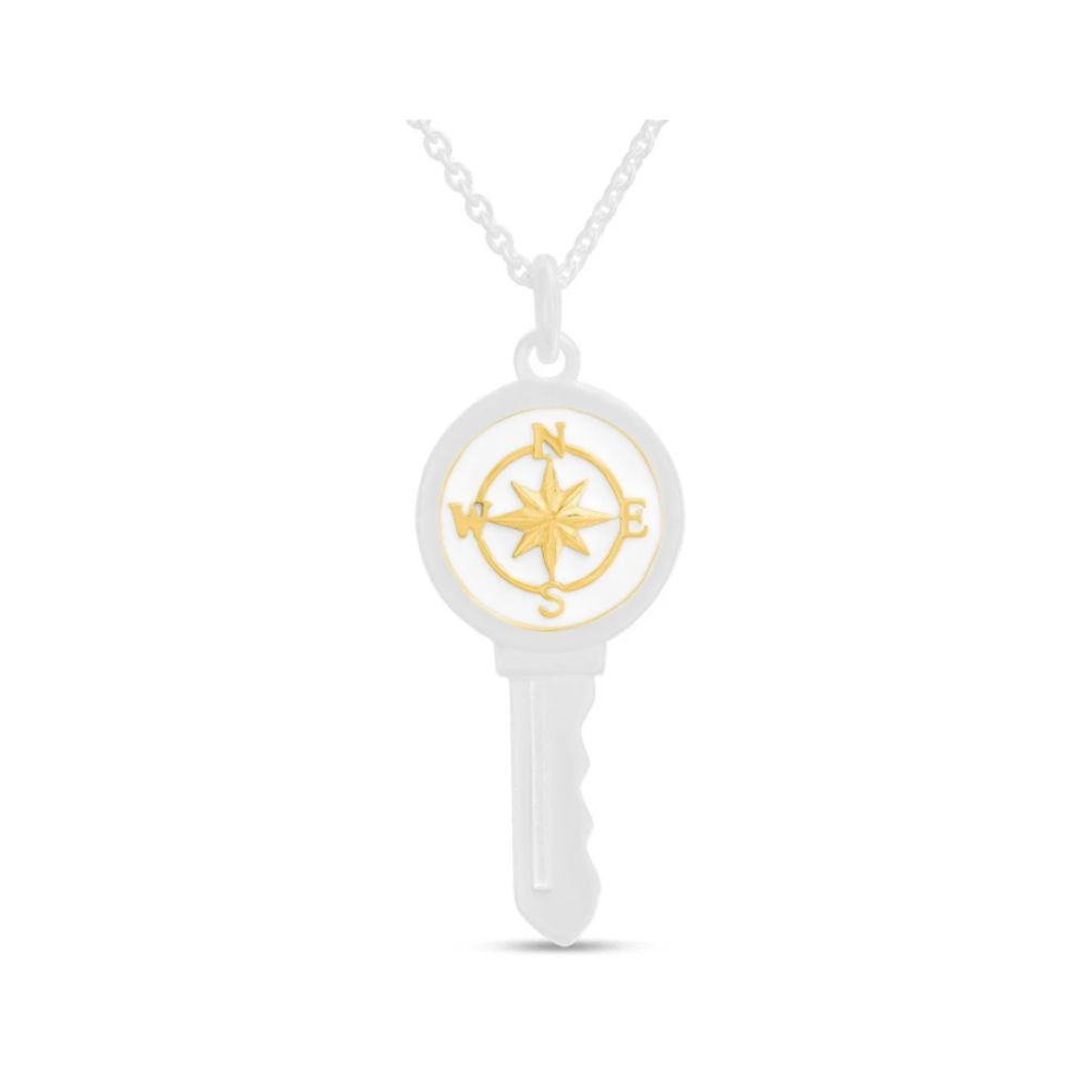 LOLA 18" Love Key Necklace - Compass