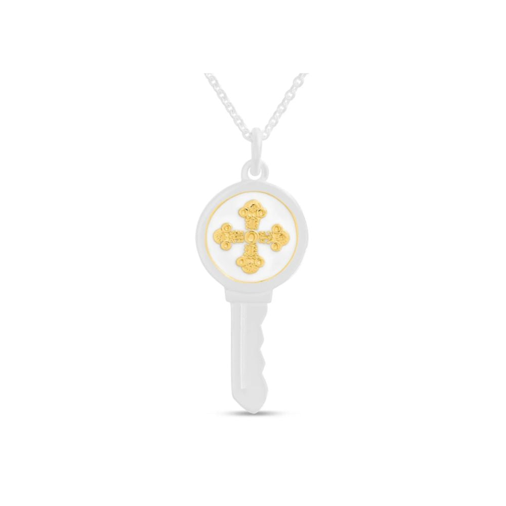 LOLA 18" Key Love Necklace - Cross