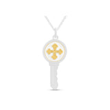 LOLA 18" Key Love Necklace - Cross