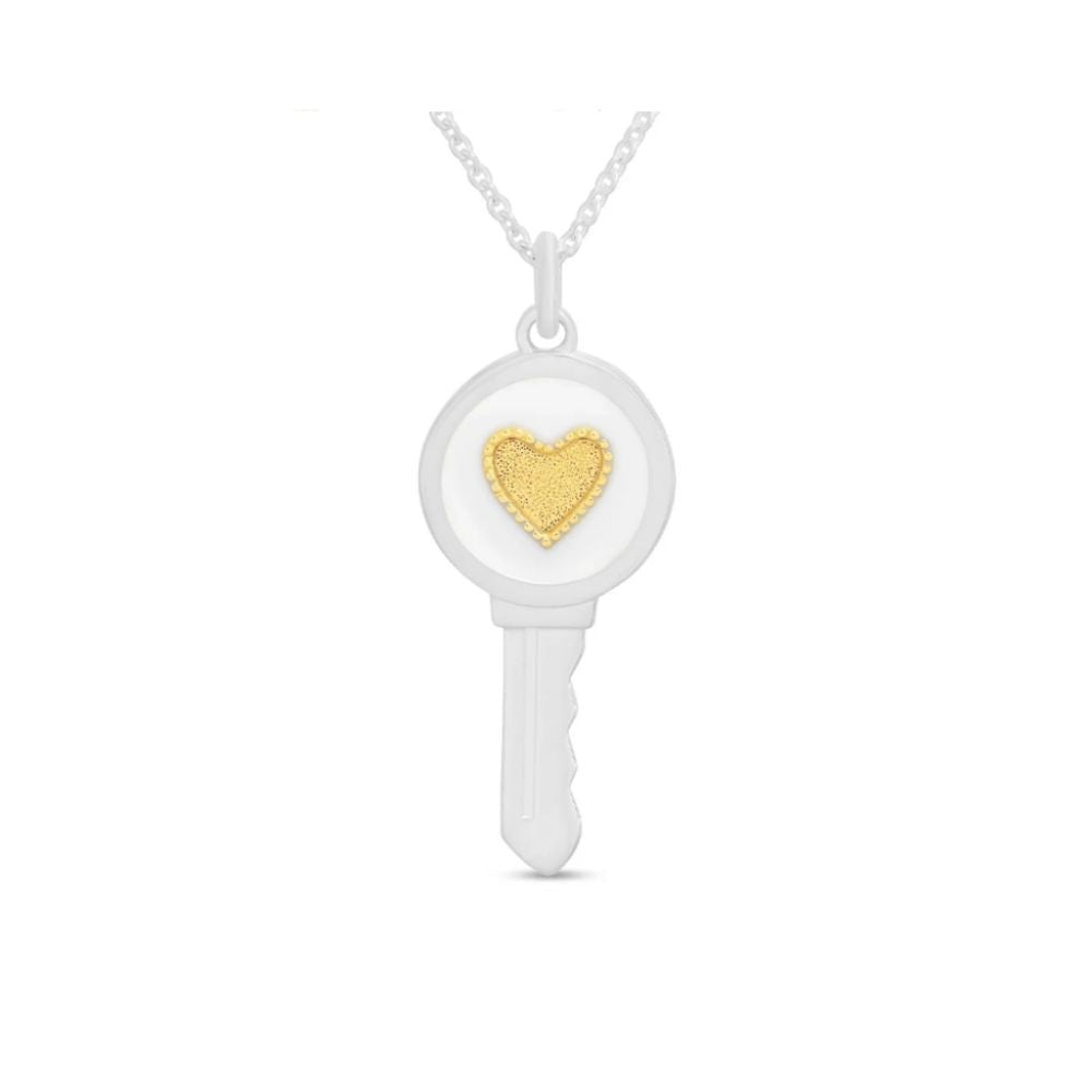 LOLA 18" Love Key Necklace - Heart
