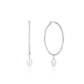 Pearl Hoop Earrings