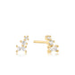 Glam Mini Climber Stud Earrings