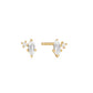 Sparkle Emblem Stud Earrings