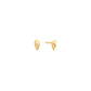 Strling Silver Gold Plated Arrow Stud Earrings - Ania Haie