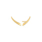 Sterling Silver Gold Plated Arrow Climber Stud Earrings - Ania Haie