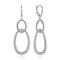 White Sapphire Bujukan Drop Earrings