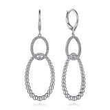 White Sapphire Bujukan Drop Earrings