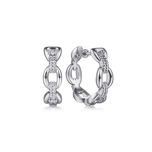 20mm Oval Link Classic Hoop Earrings