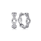 20mm Oval Link Classic Hoop Earrings