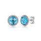 Bujukan Blue Topaz Stud Earrings