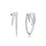 Sparkle Double Hoop Earrings