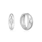 Ania Haie Sterling Silver Sparkle Dome Hoop Earrings