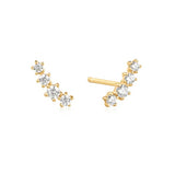 Sparkle Climber Stud Earrings