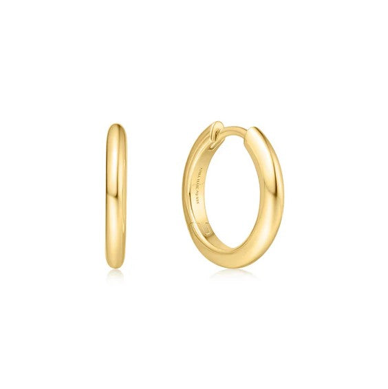 Small Tube Huggie Hoop Earrings