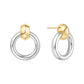 Two Tone Hoop Earrings
