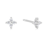 Four-Petal Stud Earrings