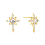 Eight-Pointed Star Stud Earrings