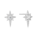 Eight-Pointed Star Stud Earrings