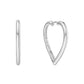 Large Heart Hoop Earrings