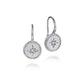 Sterling Silver Diamond Bujukan Starburst Medallion Earrings