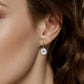 Sterling Silver Diamond Bujukan Starburst Medallion Earrings