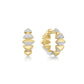 Bold Puffy Spike Hoop Earrings