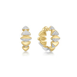 Bold Puffy Spike Hoop Earrings