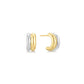 Duet Mixed Huggie Hoop Earrings