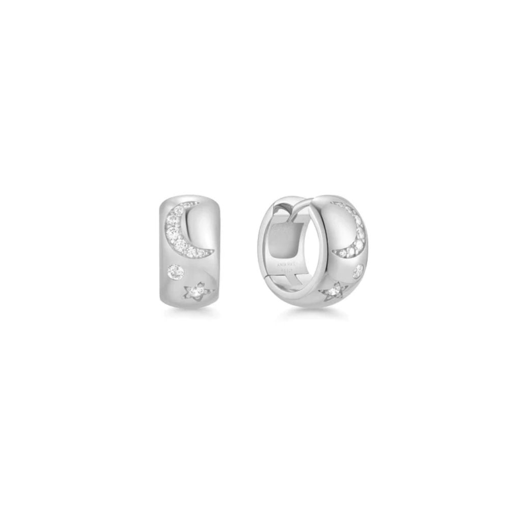 Chunky Huggie Hoop Earrings