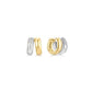 Duet Mixed Huggie Hoop Earrings