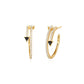 Double Arrow Stud Hoops