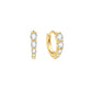 Graduated Sparkle Huggie Earrings