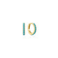 Aqua Blue Row Huggie Earrings
