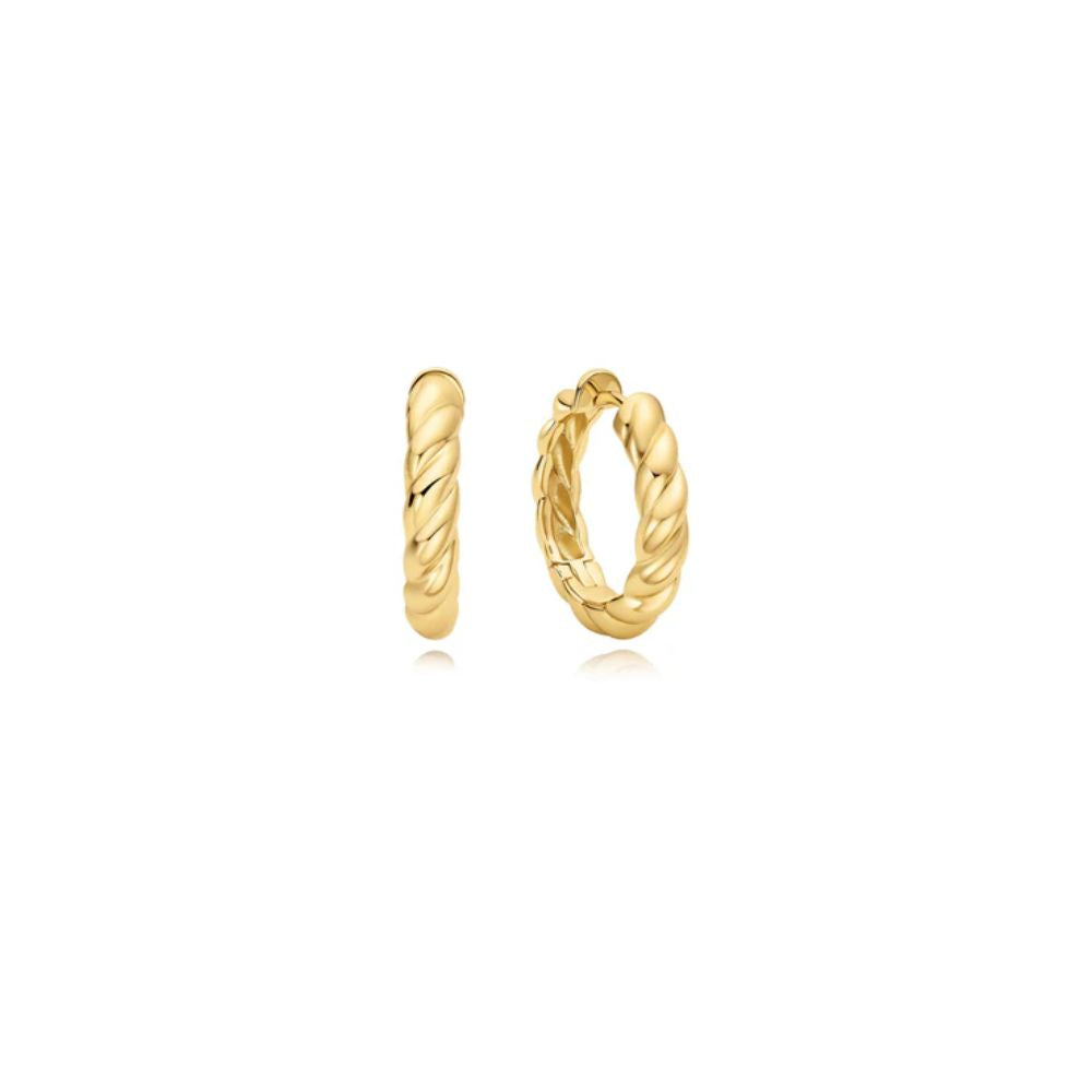 Twisted Huggie Earrings