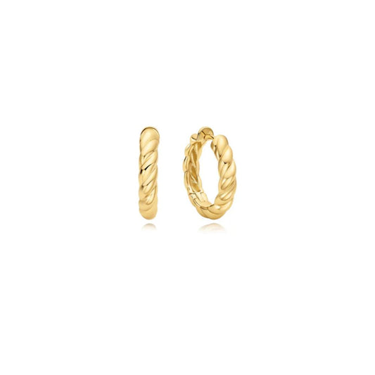 Twisted Huggie Earrings