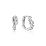 Small Sparkling Tide Huggie Earrings