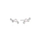 Zig-Zag Shell Pearl Stud Earrings