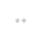 Textured Bezel-Set Stud Earrings